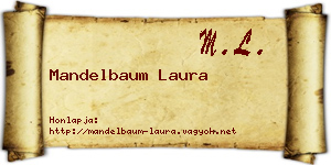 Mandelbaum Laura névjegykártya