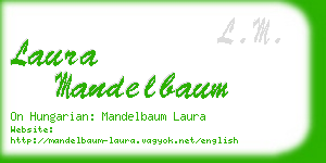 laura mandelbaum business card